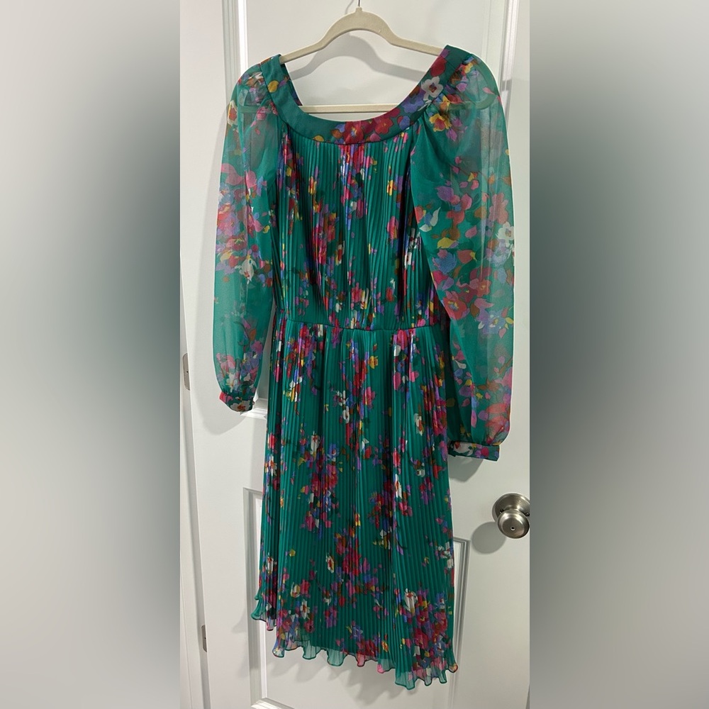 Vintage Dalani II‎ Floral Green Dress
